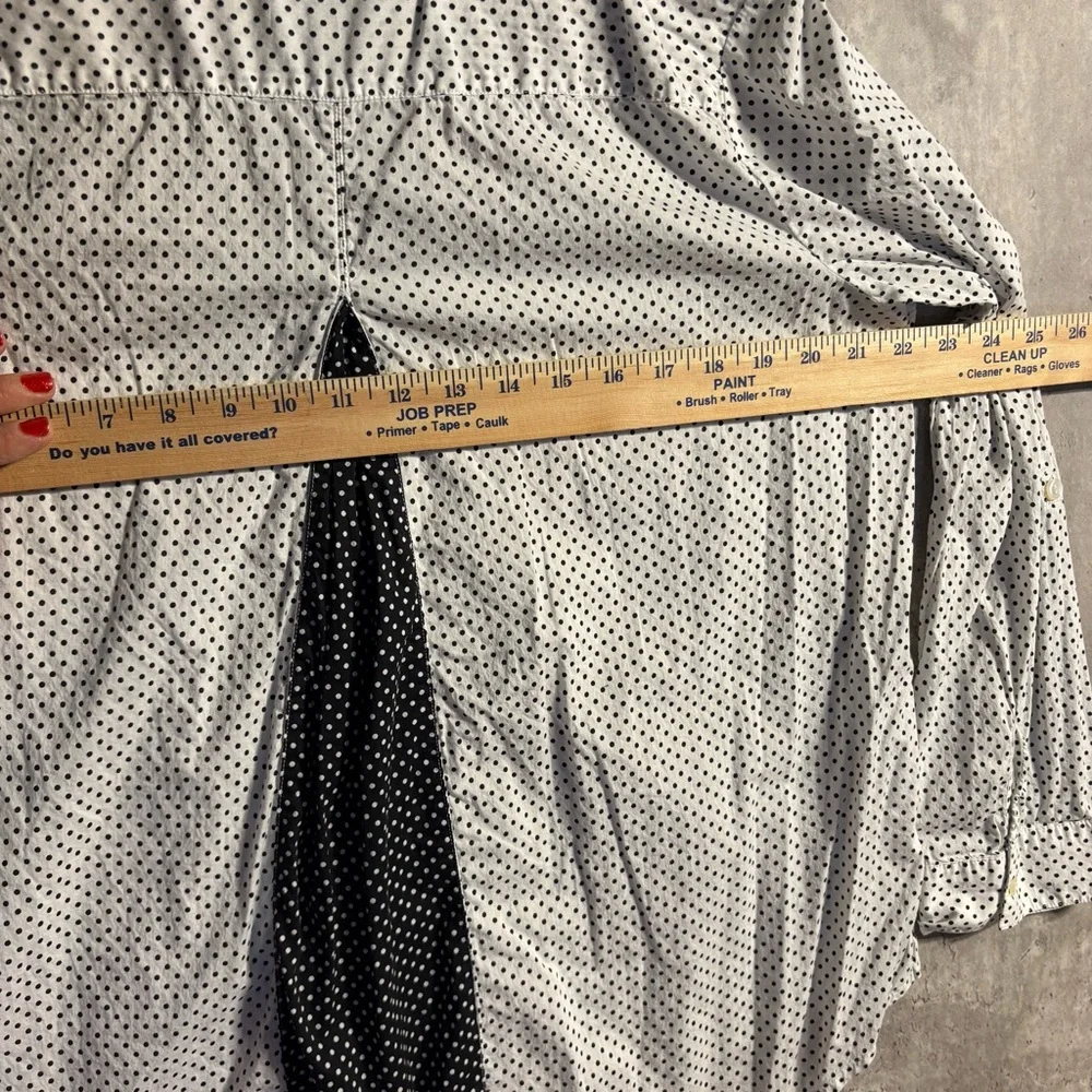 Chico's White and Black Button Down Shirt - Picture 7 of 9